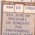 Pretenders Ticket Stub 